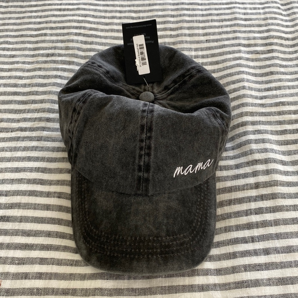 Washed Grey “mama” dad hat